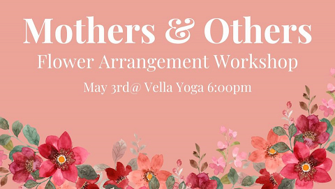 <p>Welcome to Mothers & Others-Flower Arrangement Workshop! Join us for a fun and creative event at Vella Yoga on 10th Street in Marion, IA, USA. Learn the art of flower arranging and create beautiful bouquets to take home. This in-person workshop is a great way to spend quality time with your loved ones. Don’t miss out on this opportunity to unleash your inner florist! Reserve your spot now.</p>