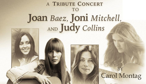 <p>Carol Montag returns to the Coggon Opera House performing a Tribute Concert to Joan Baez, Joni Mitchell, and Judy Collins – the three legendary women of the folk music scene.</p>