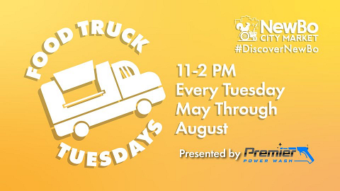 <p>Join us every Tuesday from May to August at NewBo City Market for Food Truck Tuesdays!</p>