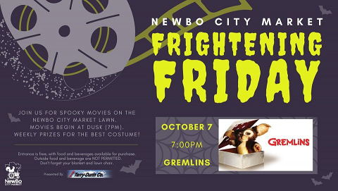 <p>Join us in the Market Yard every Friday night in October for a spooky Halloween movie! Enjoy the brisk fall air at these free and family-friendly events.</p>