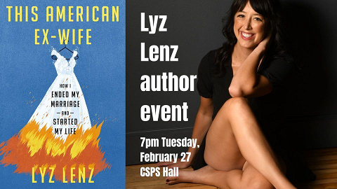 <p>We’re pleased to announce that Next Page Books will host local author Lyz Lenz in support of her latest book, This American Ex-Wife, on Tuesday, February 27 at 7pm in the CSPS Hall Auditorium. People may pre-order her book in store or purchase a copy at the event.</p>