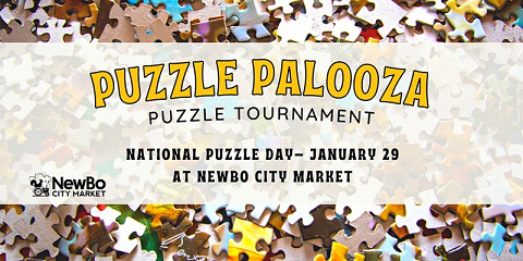 <p>Assemble a team and head on down to NewBo City Market for National Puzzle Day! Compete as a family or adult team to see how fast you can piece together a puzzle!</p>