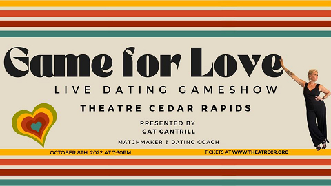 <p>Do you like watching dating shows on Netflix? You won’t want to miss this!</p>

<p>Local matchmaker Cat Cantrill is bringing singles together LIVE ON-STAGE in the fun, high-spirited, gameshow Game for Love.</p>